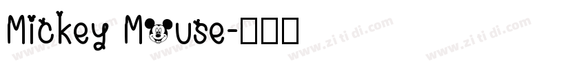 Mickey Mouse字体转换